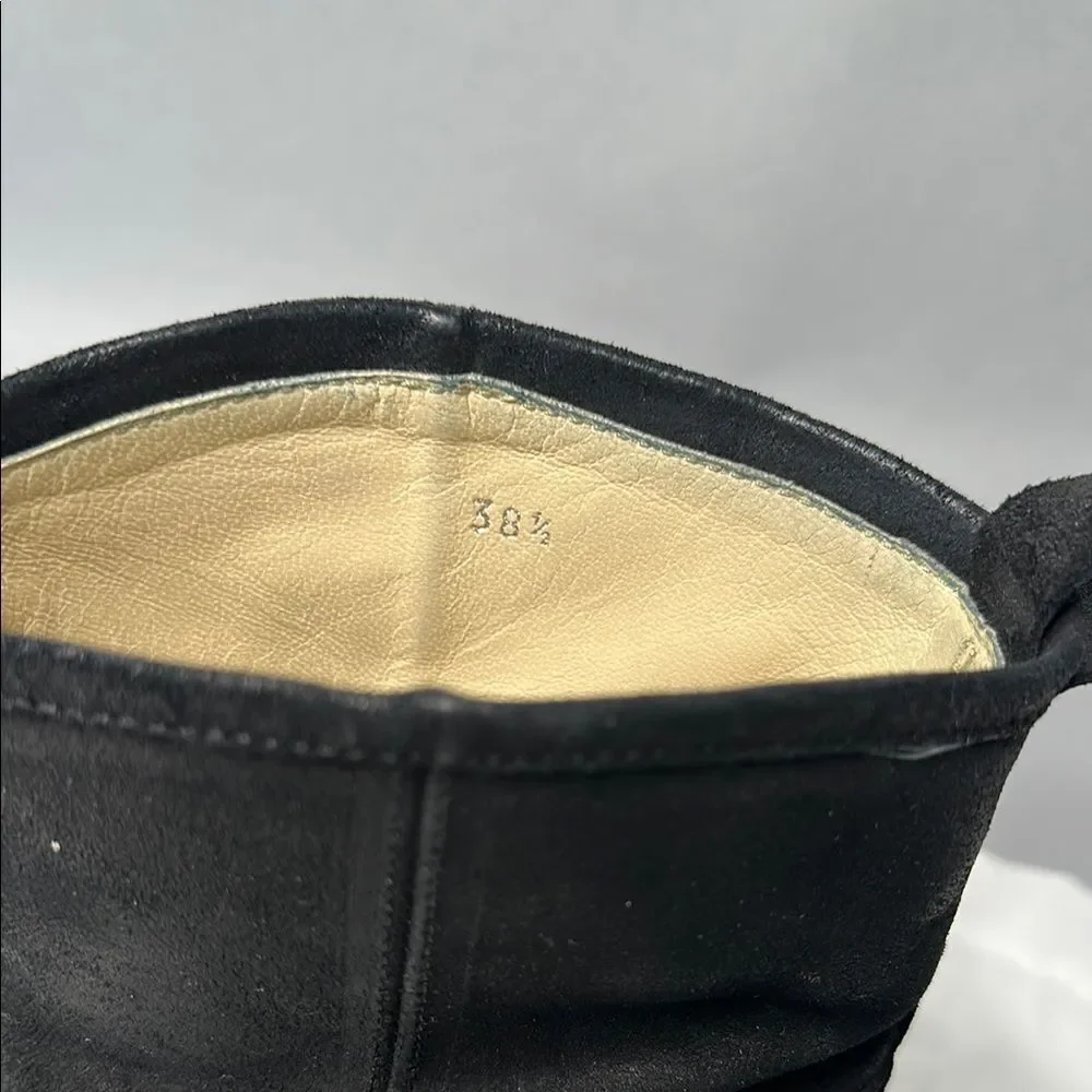 Authentic Jimmy Choo Ankle Booties | Black Suede | EU 38.5 | (A-1526)